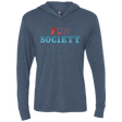 T-Shirts Indigo / X-Small Fun Society Triblend Long Sleeve Hoodie Tee