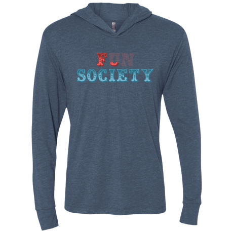 T-Shirts Indigo / X-Small Fun Society Triblend Long Sleeve Hoodie Tee