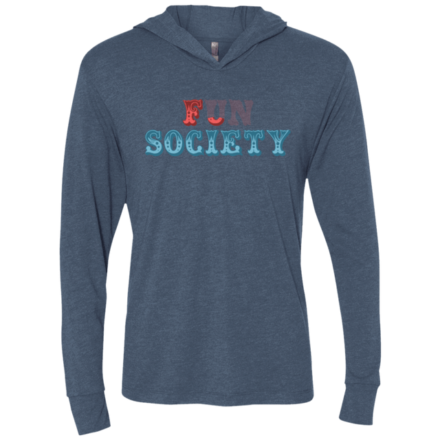T-Shirts Indigo / X-Small Fun Society Triblend Long Sleeve Hoodie Tee