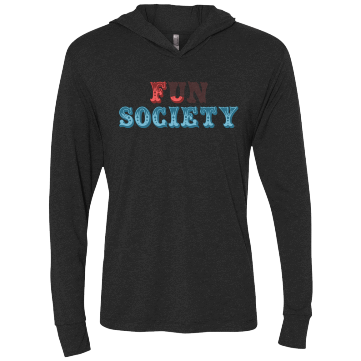 T-Shirts Vintage Black / X-Small Fun Society Triblend Long Sleeve Hoodie Tee