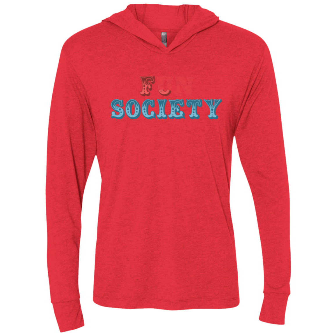 T-Shirts Vintage Red / X-Small Fun Society Triblend Long Sleeve Hoodie Tee
