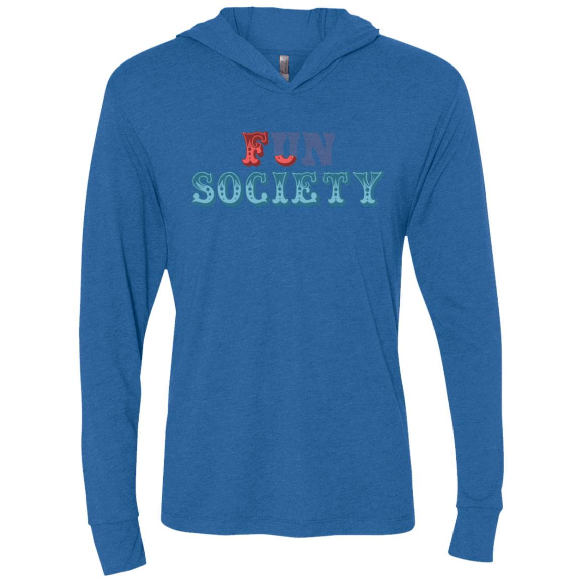 T-Shirts Vintage Royal / X-Small Fun Society Triblend Long Sleeve Hoodie Tee