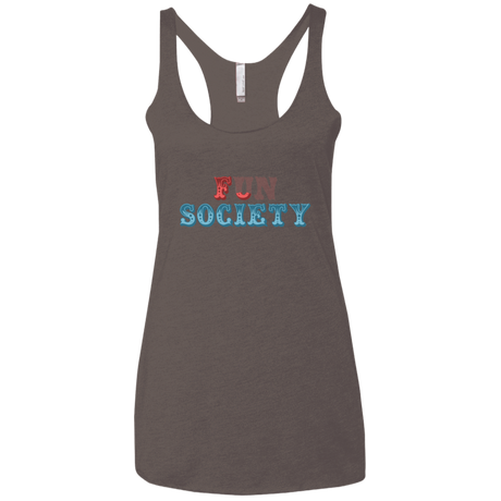 T-Shirts Macchiato / X-Small Fun Society Women's Triblend Racerback Tank