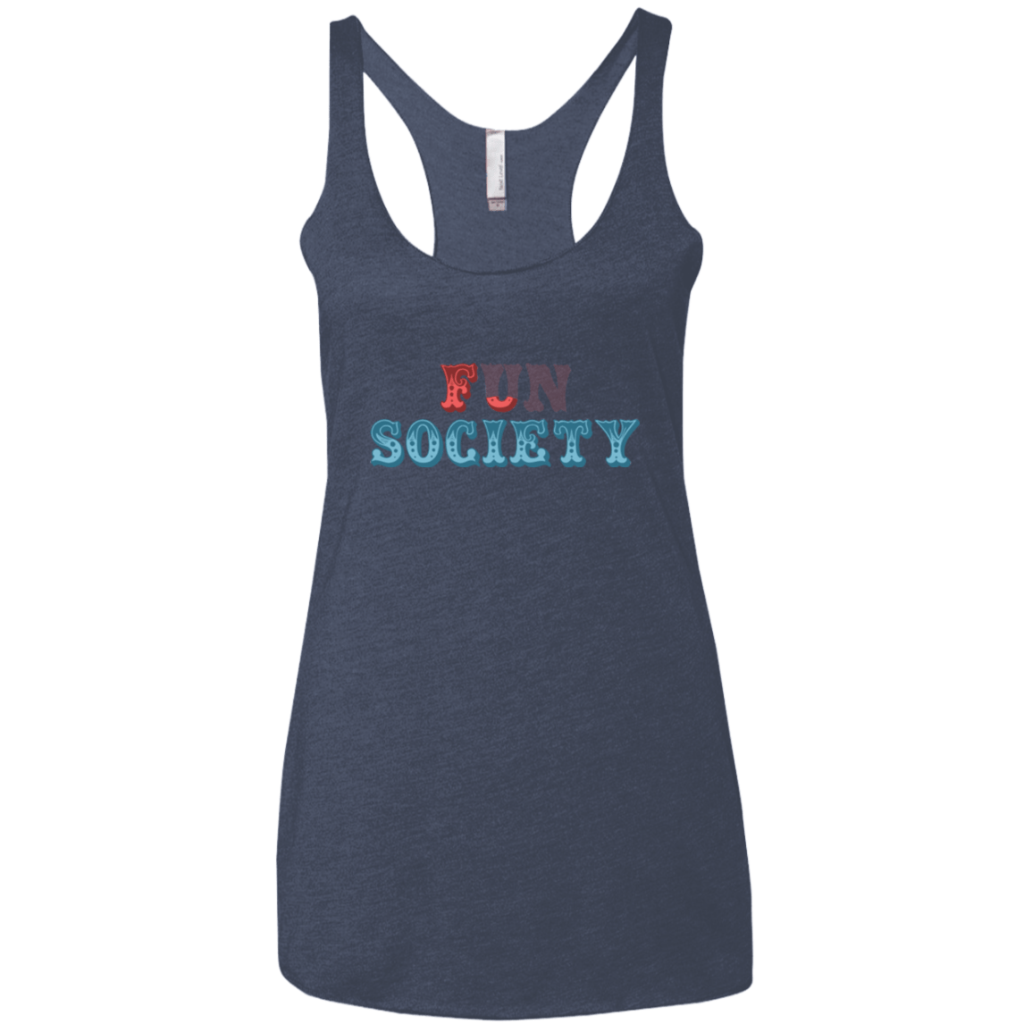 T-Shirts Vintage Navy / X-Small Fun Society Women's Triblend Racerback Tank