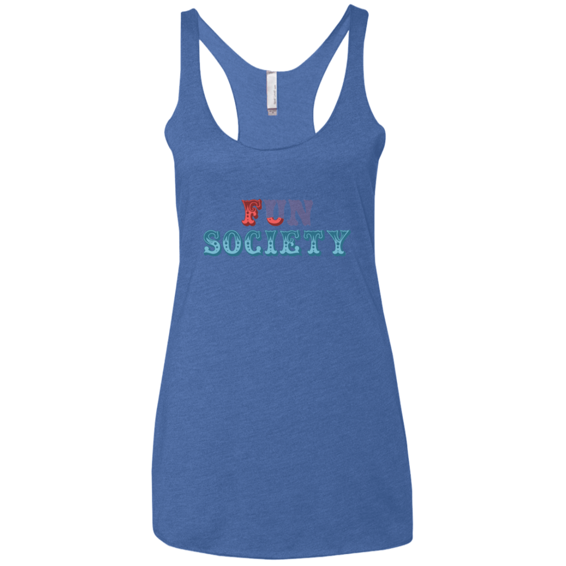 T-Shirts Vintage Royal / X-Small Fun Society Women's Triblend Racerback Tank