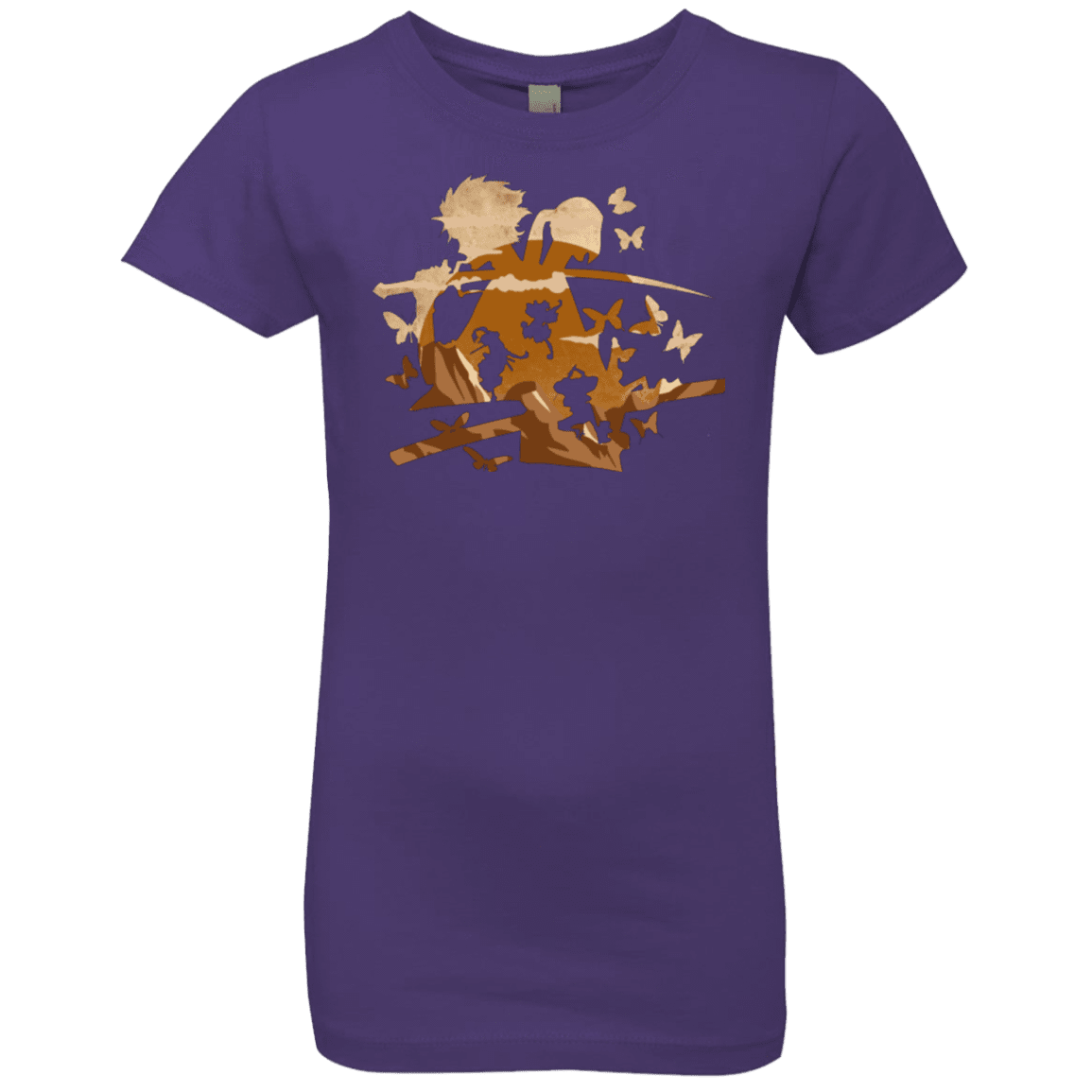 T-Shirts Purple Rush / YXS Funky Samurais Girls Premium T-Shirt