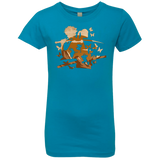 T-Shirts Turquoise / YXS Funky Samurais Girls Premium T-Shirt