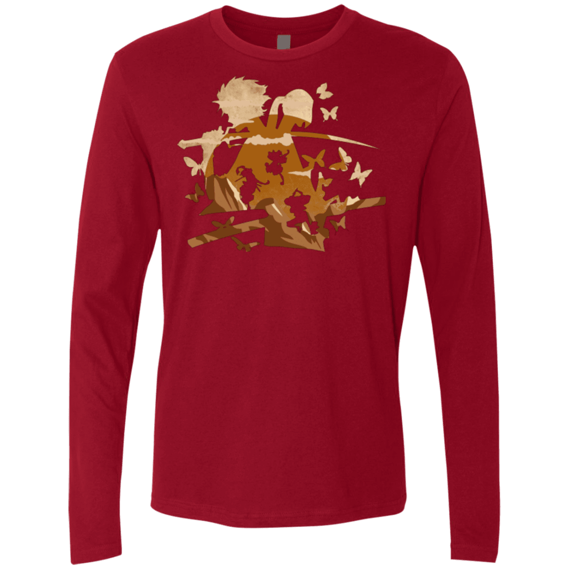 T-Shirts Cardinal / Small Funky Samurais Men's Premium Long Sleeve