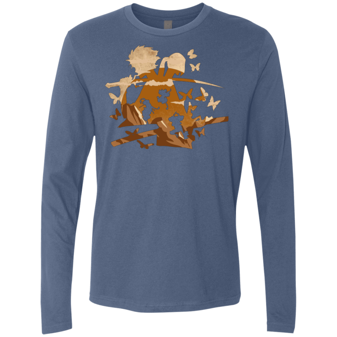 T-Shirts Indigo / Small Funky Samurais Men's Premium Long Sleeve
