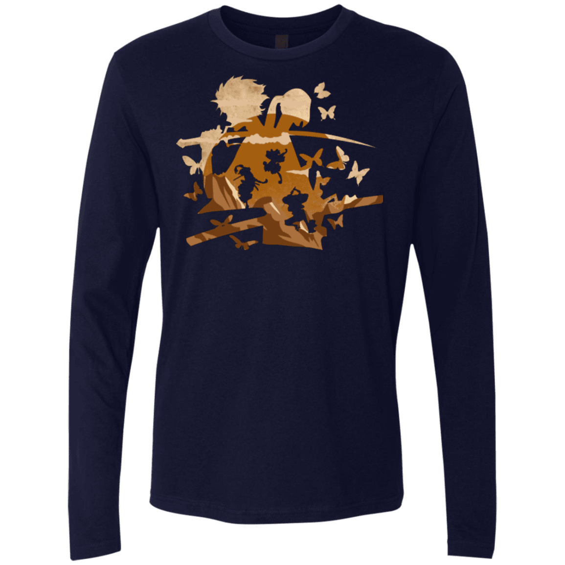 T-Shirts Midnight Navy / Small Funky Samurais Men's Premium Long Sleeve