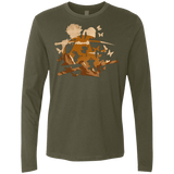 T-Shirts Military Green / Small Funky Samurais Men's Premium Long Sleeve