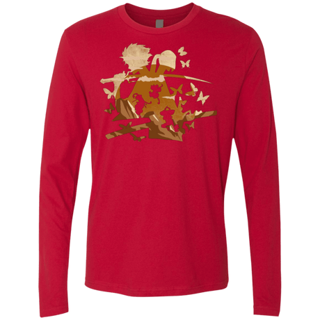T-Shirts Red / Small Funky Samurais Men's Premium Long Sleeve