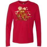 T-Shirts Red / Small Funky Samurais Men's Premium Long Sleeve