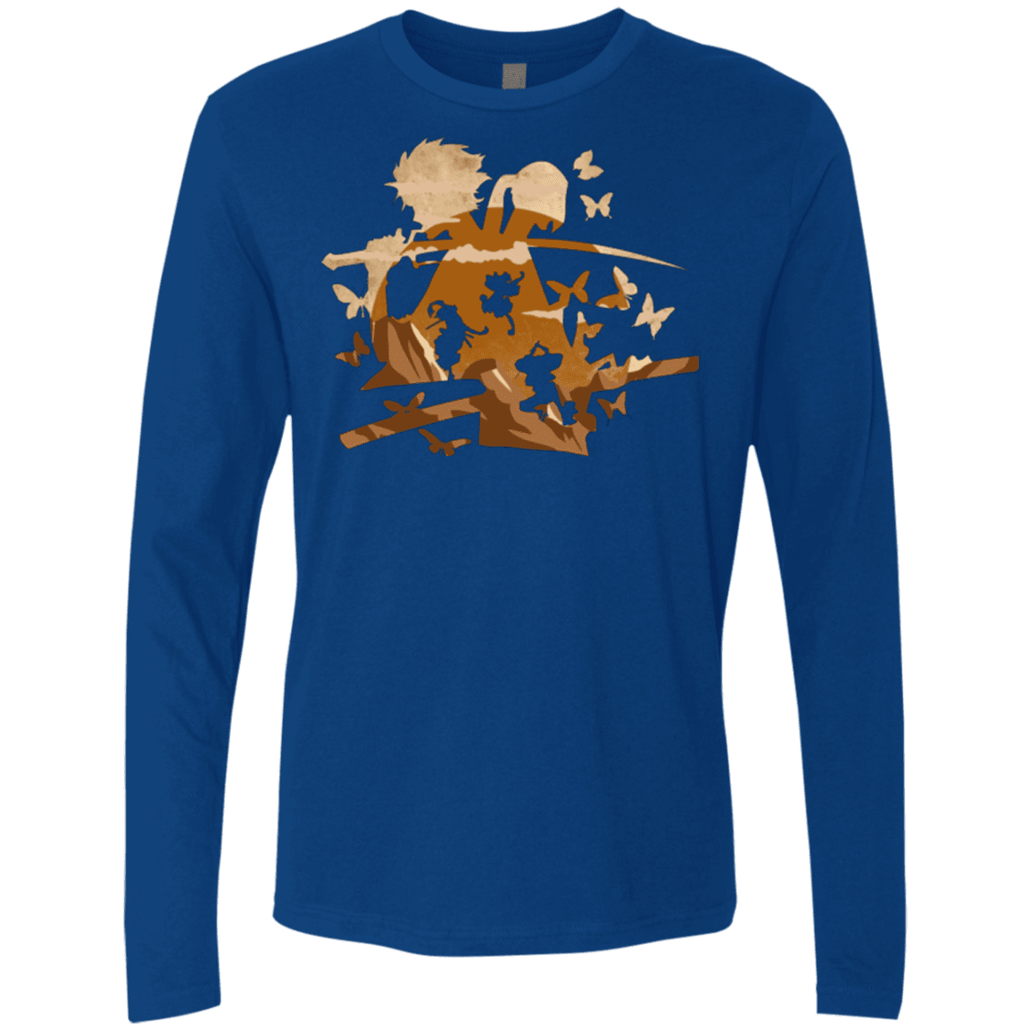 T-Shirts Royal / Small Funky Samurais Men's Premium Long Sleeve