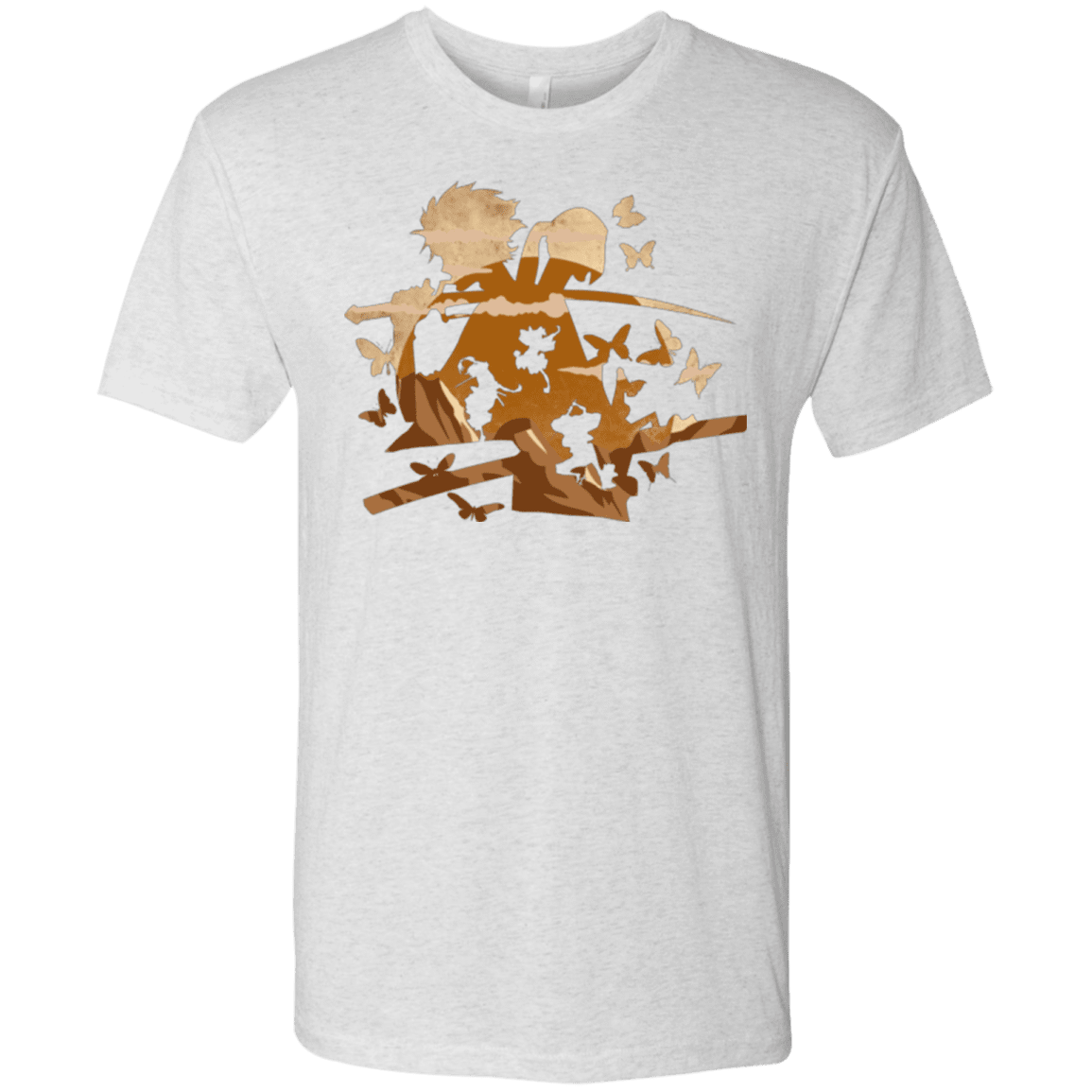 T-Shirts Heather White / Small Funky Samurais Men's Triblend T-Shirt