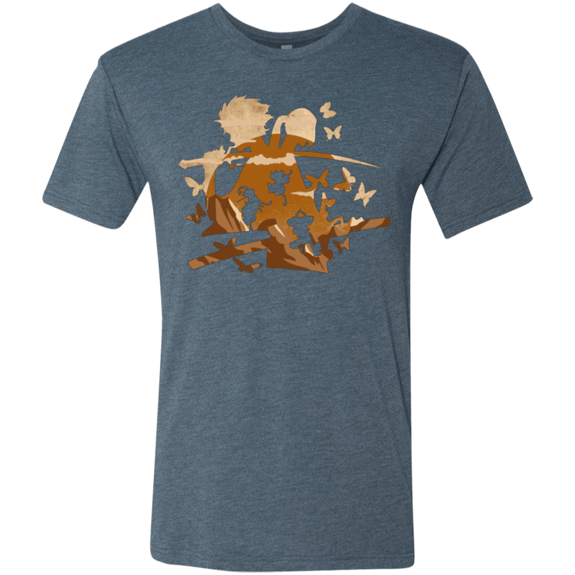 T-Shirts Indigo / Small Funky Samurais Men's Triblend T-Shirt