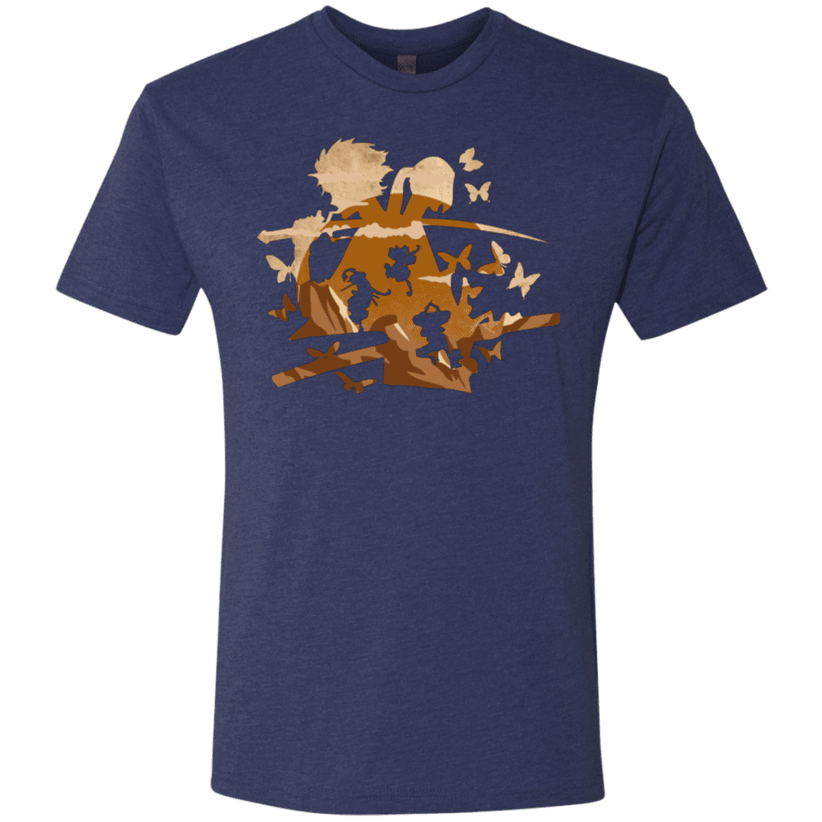 T-Shirts Vintage Navy / Small Funky Samurais Men's Triblend T-Shirt