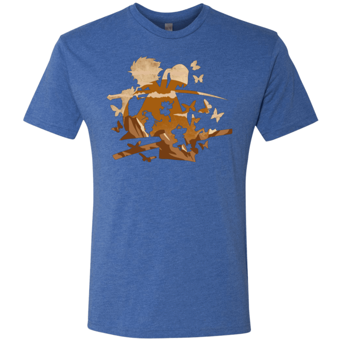 T-Shirts Vintage Royal / Small Funky Samurais Men's Triblend T-Shirt