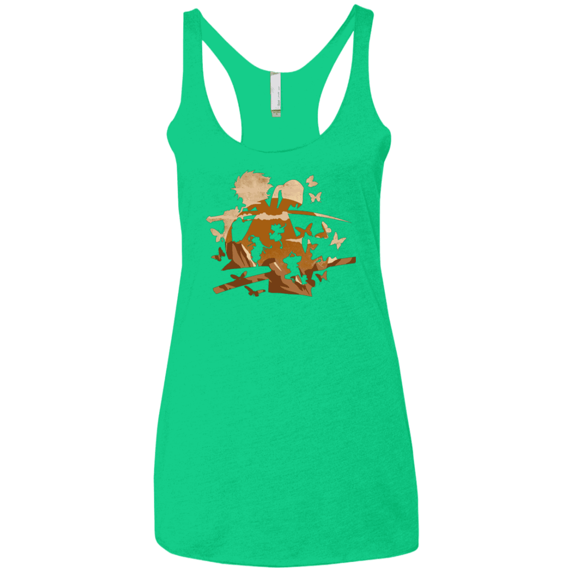 T-Shirts Envy / X-Small Funky Samurais Women's Triblend Racerback Tank