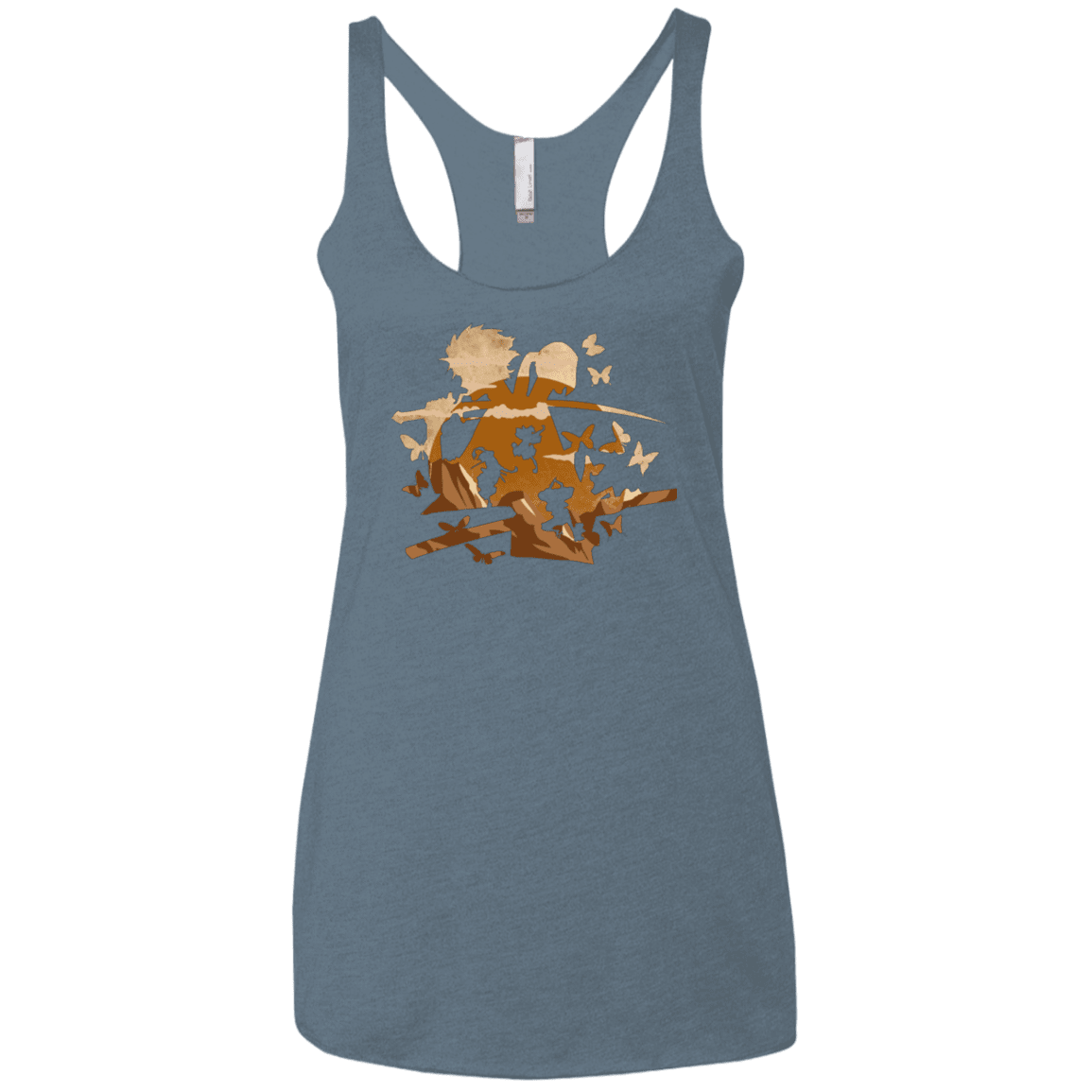 T-Shirts Indigo / X-Small Funky Samurais Women's Triblend Racerback Tank