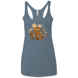 T-Shirts Indigo / X-Small Funky Samurais Women's Triblend Racerback Tank