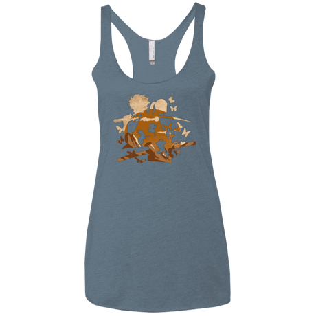 T-Shirts Indigo / X-Small Funky Samurais Women's Triblend Racerback Tank