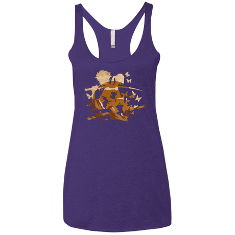 T-Shirts Purple / X-Small Funky Samurais Women's Triblend Racerback Tank