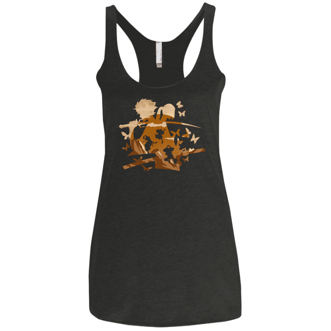 T-Shirts Vintage Black / X-Small Funky Samurais Women's Triblend Racerback Tank