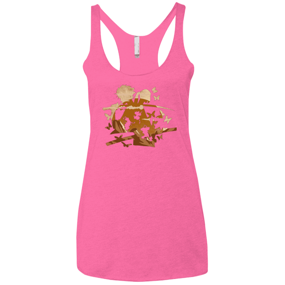 T-Shirts Vintage Pink / X-Small Funky Samurais Women's Triblend Racerback Tank