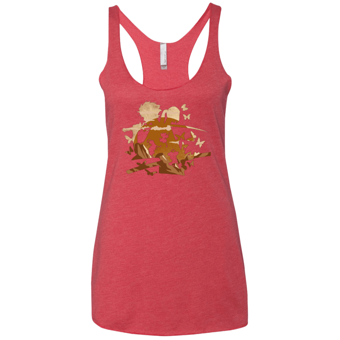 T-Shirts Vintage Red / X-Small Funky Samurais Women's Triblend Racerback Tank