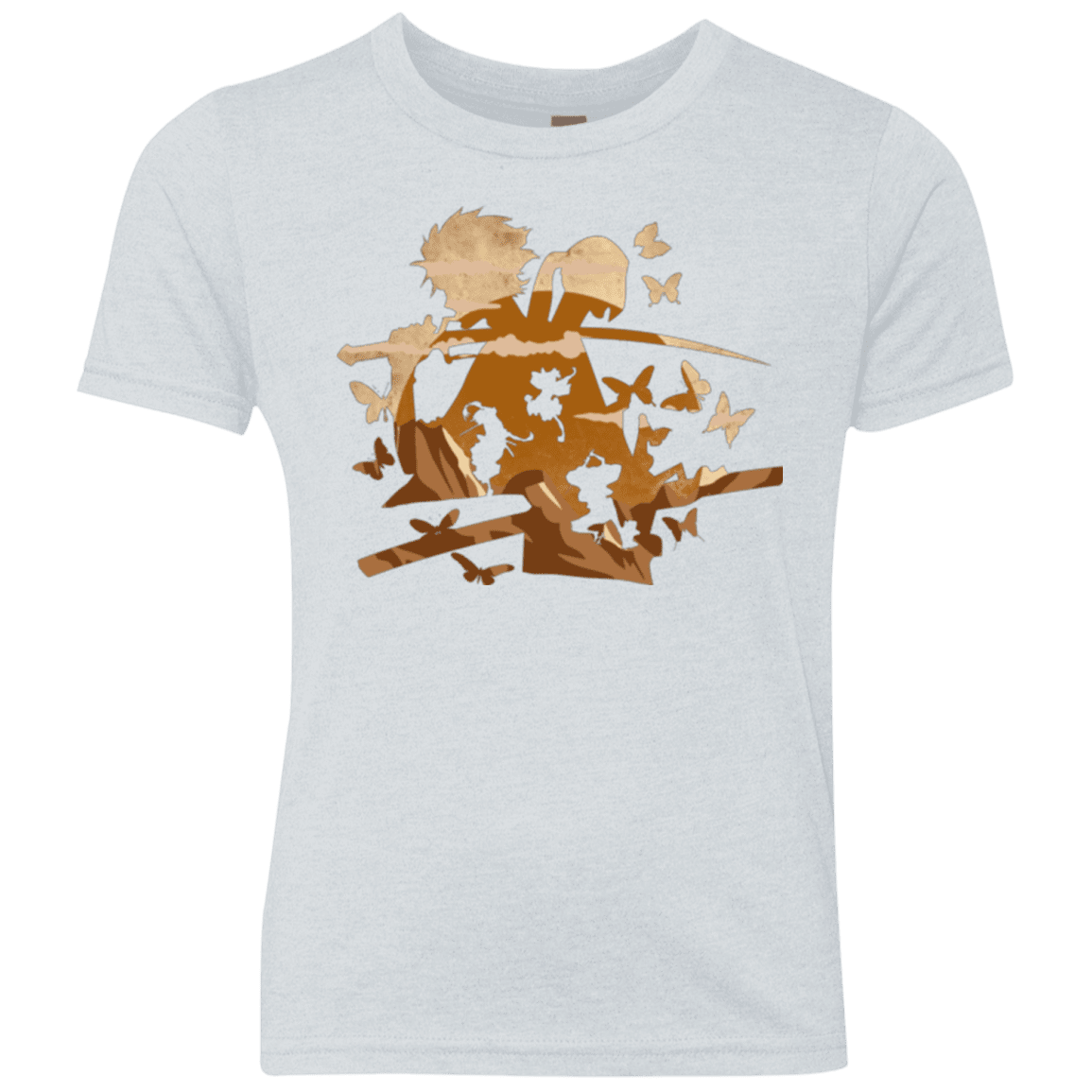 T-Shirts Heather White / YXS Funky Samurais Youth Triblend T-Shirt