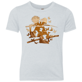 T-Shirts Heather White / YXS Funky Samurais Youth Triblend T-Shirt
