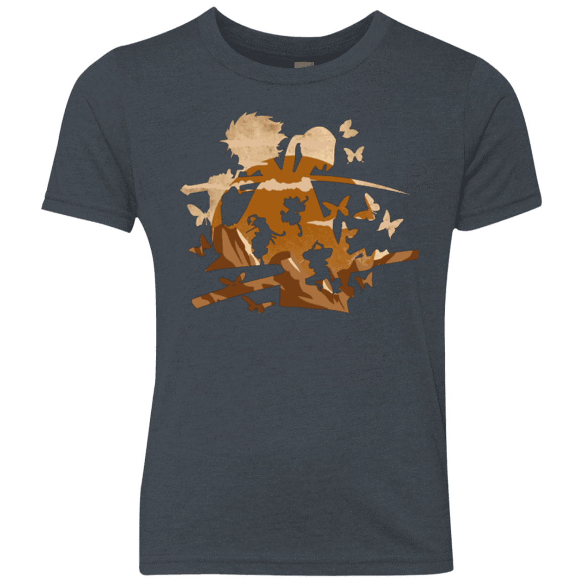 T-Shirts Vintage Navy / YXS Funky Samurais Youth Triblend T-Shirt