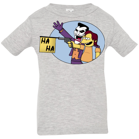 T-Shirts Heather Grey / 6 Months Funny Gun Infant PremiumT-Shirt