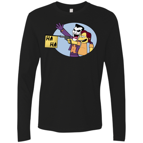 T-Shirts Black / Small Funny Gun Men's Premium Long Sleeve