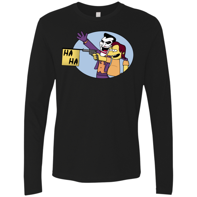 T-Shirts Black / Small Funny Gun Men's Premium Long Sleeve