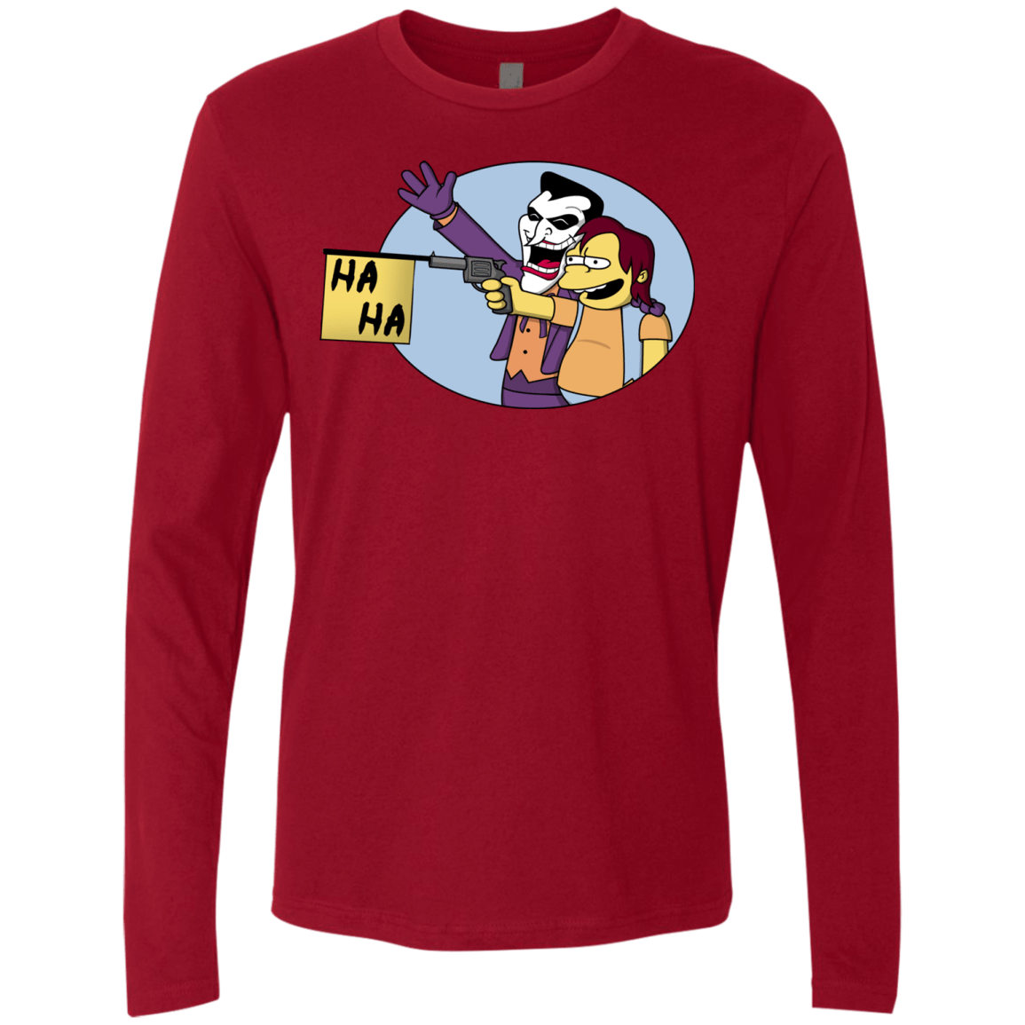 T-Shirts Cardinal / Small Funny Gun Men's Premium Long Sleeve