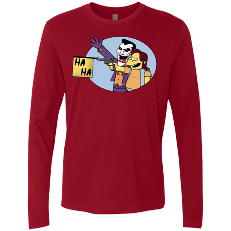 T-Shirts Cardinal / Small Funny Gun Men's Premium Long Sleeve