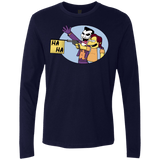 T-Shirts Midnight Navy / Small Funny Gun Men's Premium Long Sleeve