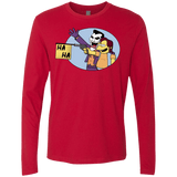 T-Shirts Red / Small Funny Gun Men's Premium Long Sleeve