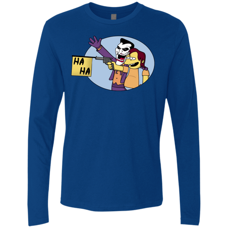 T-Shirts Royal / Small Funny Gun Men's Premium Long Sleeve