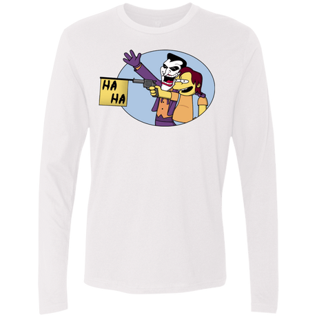 T-Shirts White / Small Funny Gun Men's Premium Long Sleeve