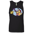 T-Shirts Black / Small Funny Gun Men's Premium Tank Top