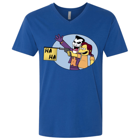 T-Shirts Royal / X-Small Funny Gun Men's Premium V-Neck