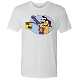 T-Shirts Heather White / Small Funny Gun Men's Triblend T-Shirt