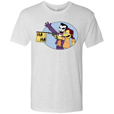 T-Shirts Heather White / Small Funny Gun Men's Triblend T-Shirt