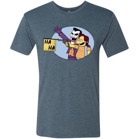 T-Shirts Indigo / Small Funny Gun Men's Triblend T-Shirt