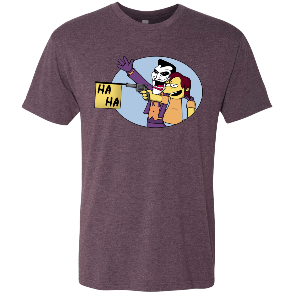 T-Shirts Vintage Purple / Small Funny Gun Men's Triblend T-Shirt