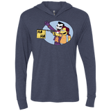 T-Shirts Vintage Navy / X-Small Funny Gun Triblend Long Sleeve Hoodie Tee