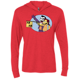 T-Shirts Vintage Red / X-Small Funny Gun Triblend Long Sleeve Hoodie Tee